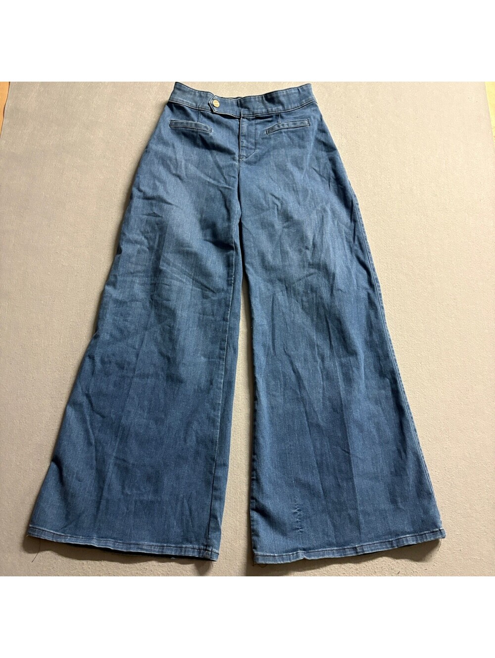 Marciano Guess Wide Leg Jeans Womens 27 High Rise Blue Denim Made in USA